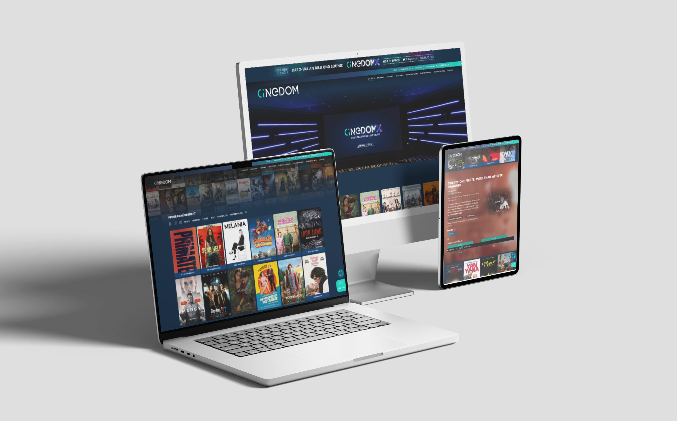 A view of the Cinedom-Website