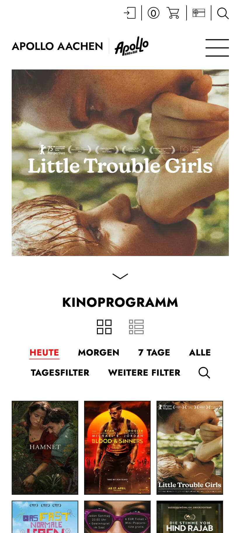 Kinoprogramm des Apollo Aachen in der Mobile-Ansicht